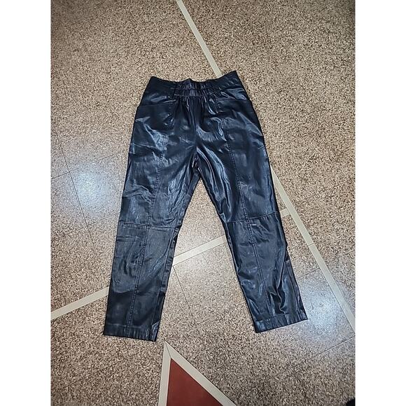 Current Air Women Black Casual Pants M 30x24 High-Rise Gothic Grunge Punk Emo - Picture 1 of 8